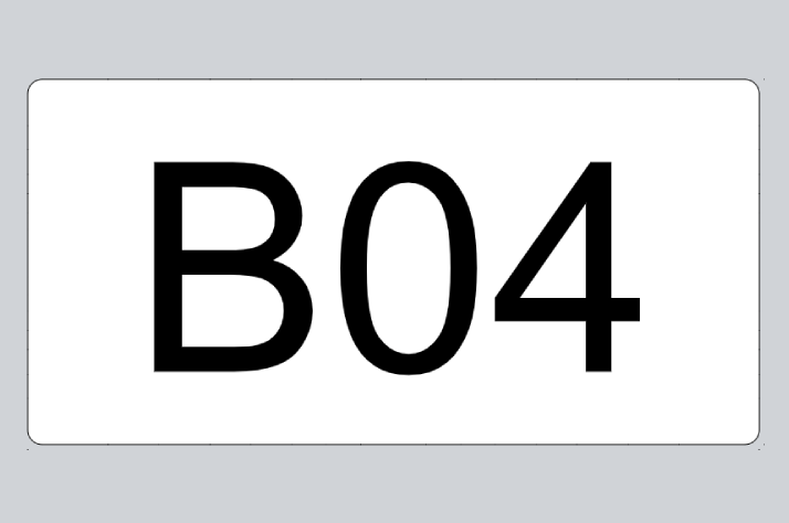 Gravírované plastové značenie v rôznych formátoch