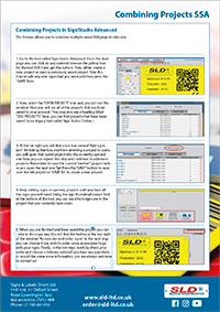  Combining Projects instructions