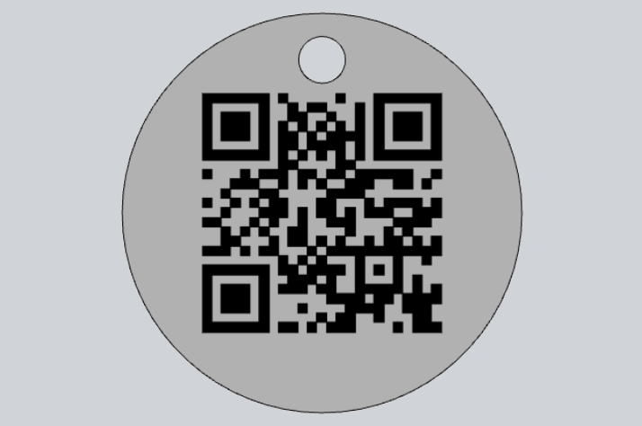 Závesný ventilový štítok s QR kódom
