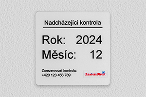 Kontrolní samolepka