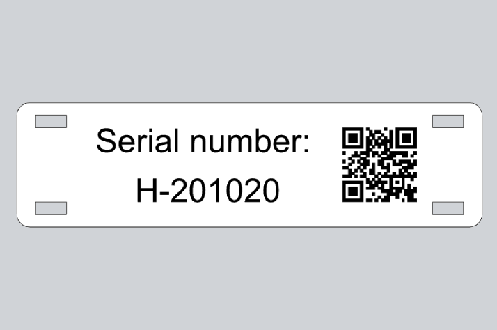 QR kód káblovej značky